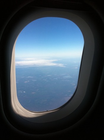 from the plane
