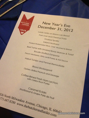 Butcher & Larder Menu