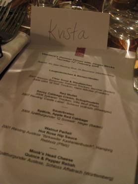 Vinoteca menu Vinoteca menu