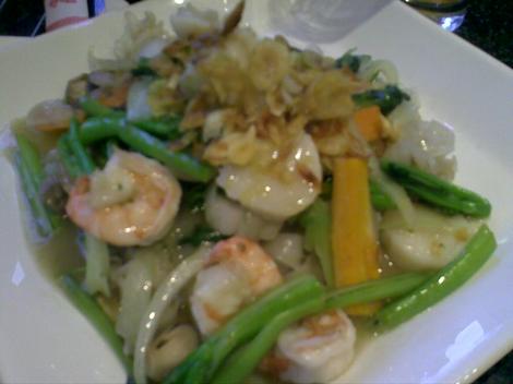 Pho sweet basil mixed seafood