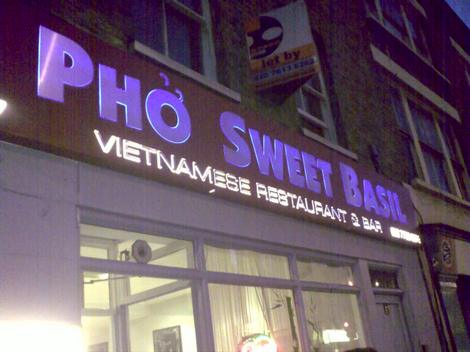 Pho sweet basil outside Pho sweet basil outside