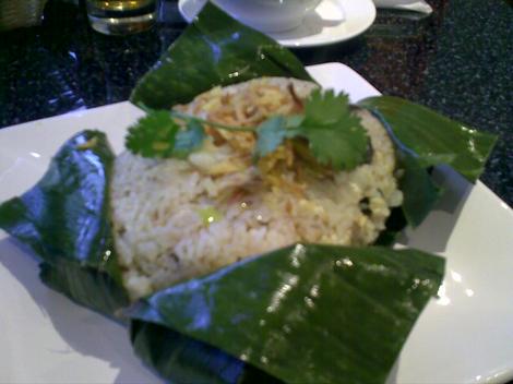 Pho sweet basil rice thingie