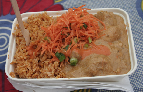 Ghana peanut chicken