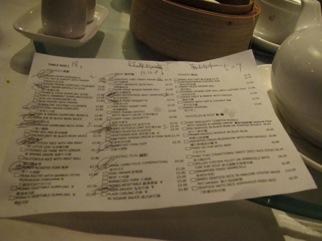 Happy dimsum bill