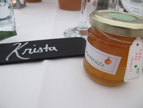 Table at wedding