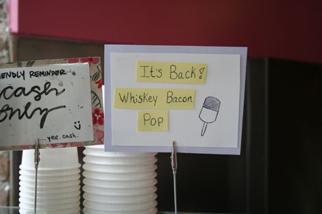 Black dog whiskey bacon pop