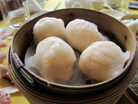 Lotus prawn dumplings