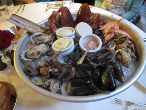 Seafood platter